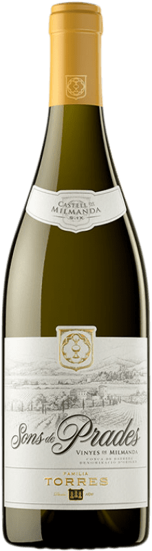 25,95 € Envío gratis | Vino blanco Torres Sons de Prades Crianza D.O. Conca de Barberà Cataluña España Chardonnay Botella 75 cl