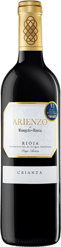 7,95 € Envio grátis | Vinho Tinto Marqués de Riscal Arienzo de Riscal Crianza D.O.Ca. Rioja La Rioja Espanha Tempranillo, Graciano, Mazuelo, Cariñena — Carignan 75 cl