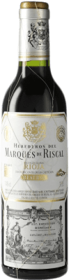 13,95 € 免费送货 | 红酒 Marqués de Riscal 预订 D.O.Ca. Rioja 拉里奥哈 西班牙 Tempranillo, Graciano, Mazuelo, Carignan 半瓶 37 cl