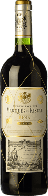 16,95 € Бесплатная доставка | Красное вино Marqués de Riscal Резерв D.O.Ca. Rioja Ла-Риоха Испания Tempranillo, Graciano, Mazuelo, Carignan Половина бутылки 37 cl