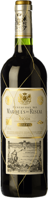 13,95 € Бесплатная доставка | Красное вино Marqués de Riscal Резерва D.O.Ca. Rioja Ла-Риоха Испания Tempranillo — Темпранильо, Graciano — Грасиано, Mazuelo — Масуэло, Cariñena — Кариньян Полубутылка 37 cl