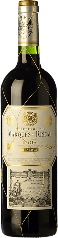 16,95 € Envoi gratuit | Vin rouge Marqués de Riscal Réserve D.O.Ca. Rioja La Rioja Espagne Tempranillo, Graciano, Mazuelo, Carignan Demi- Bouteille 37 cl