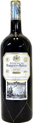 125,95 € Envio grátis | Vinho tinto Marqués de Riscal Reserva D.O.Ca. Rioja La Rioja Espanha Tempranillo, Graciano, Mazuelo, Carignan Garrafa Jéroboam-Duplo Magnum 3 L