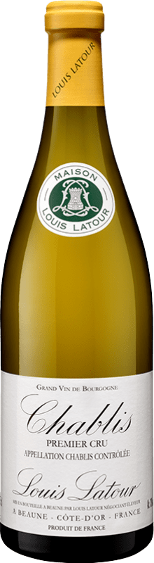 61,95 € 免费送货 | 白葡萄酒 Louis Latour 1er Premier Cru Crianza — 陈酿 A.O.C. Chablis 法国 Chardonnay — 莎当妮 75 cl