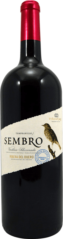 10,95 € Free Shipping | Red wine Viñas del Jaro Sembro D.O. Ribera del Duero Castilla y León Spain Tempranillo Magnum Bottle 1,5 L