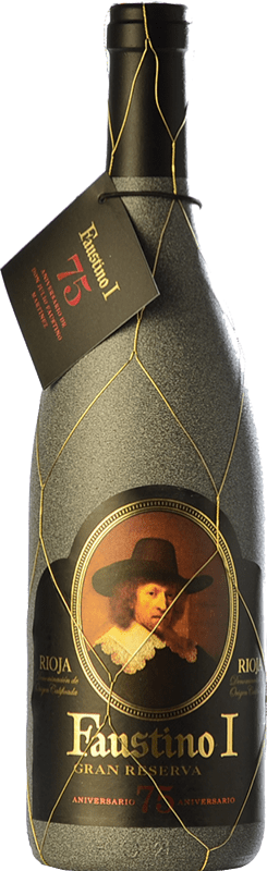 41,95 € 送料無料 | 赤ワイン Faustino I 75 Aniversario 予約 D.O.Ca. Rioja ラ・リオハ スペイン Tempranillo, Graciano ボトル 75 cl