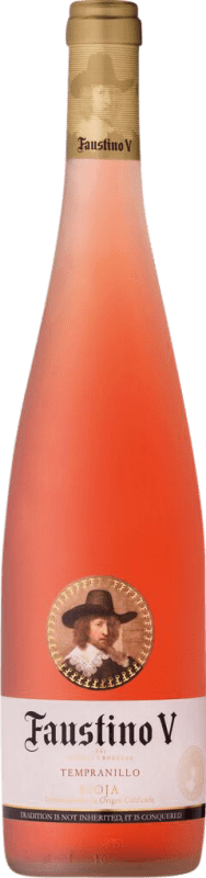 7,95 € 送料無料 | ロゼワイン Faustino V 若い D.O.Ca. Rioja ラ・リオハ スペイン Tempranillo, Mazuelo, Carignan ボトル 75 cl
