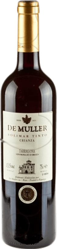 8,95 € 免费送货 | 红酒 De Muller Viña Solimar 岁 D.O. Tarragona 加泰罗尼亚 西班牙 瓶子 75 cl