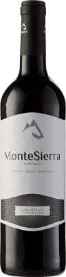 4,95 € Free Shipping | Red wine Pirineos Montesierra Selección Joven D.O. Somontano Aragon Spain Tempranillo, Merlot, Cabernet Sauvignon Bottle 75 cl