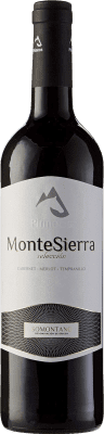 4,95 € Kostenloser Versand | Rotwein Pirineos Montesierra Auswahl Jung D.O. Somontano Aragón Spanien Tempranillo, Merlot, Cabernet Sauvignon Flasche 75 cl