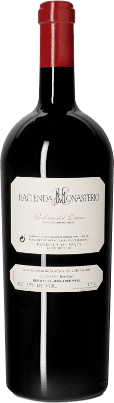 97,95 € Free Shipping | Red Wine Hacienda Monasterio Reserve — Aged D.O. Ribera del Duero Castilla y León Spain Tempranillo, Cabernet Sauvignon Magnum Bottle 1,5 L