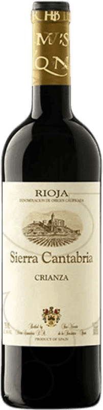 43,95 € Бесплатная доставка | Красное вино Sierra Cantabria старения D.O.Ca. Rioja Ла-Риоха Испания Tempranillo, Graciano Половина бутылки 37 cl