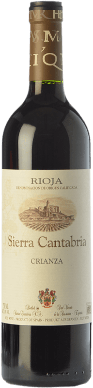 9,95 € 免费送货 | 红葡萄酒 Sierra Cantabria Crianza — 陈酿 D.O.Ca. Rioja 拉里奥哈 西班牙 Tempranillo — 丹魄, Graciano — 格拉西亚诺 中瓶装 50 cl