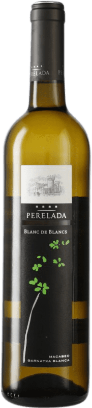 6,95 € Free Shipping | White wine Perelada Blanc de Blancs Joven D.O. Catalunya Catalonia Spain Grenache White, Macabeo, Chardonnay, Sauvignon White Bottle 75 cl