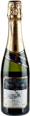 6,95 € Spedizione Gratuita | Spumante bianco Perelada & Chivite Brut Riserva D.O. Cava Catalogna Spagna Macabeo, Xarel·lo, Parellada Mezza Bottiglia 37 cl