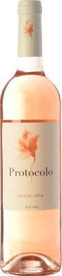6,95 € Free Shipping | Rosé wine Dominio de Eguren Protocolo Orgánico Joven I.G.P. Vino de la Tierra de Castilla Castilla la Mancha y Madrid Spain Tempranillo, Bobal Bottle 75 cl
