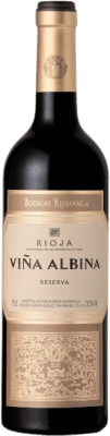 9,95 € Kostenloser Versand | Rotwein Bodegas Riojanas Viña Albina Negre Reserve D.O.Ca. Rioja La Rioja Spanien Tempranillo, Graciano, Mazuelo, Carignan Flasche 75 cl