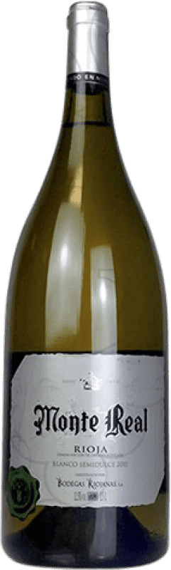 14,95 € Envoi gratuit | Vin Blanc Bodegas Riojanas Monte Real Semiseco — Demi-Sec Jeune D.O.Ca. Rioja La Rioja Espagne Malvasía — Malvoisie, Macabeo — Macabeu Bouteille Magnum 1,5 L