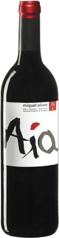 28,95 € Kostenloser Versand | Rotwein Miquel Oliver Aia Crianza — Kurze Fassreifung D.O. Pla i Llevant Balearen Spanien Merlot 75 cl