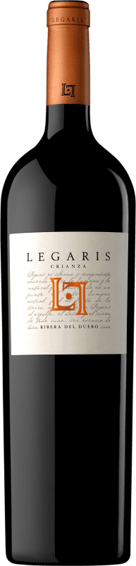 45,95 € Бесплатная доставка | Красное вино Legaris Crianza — Крианса D.O. Ribera del Duero Кастилия-Леон Испания Tempranillo — Темпранильо Бутылка Магнум 1,5 L