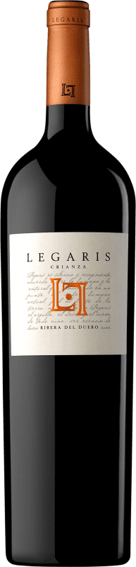 43,95 € Free Shipping | Red wine Legaris Aged D.O. Ribera del Duero Castilla y León Spain Tempranillo Magnum Bottle 1,5 L