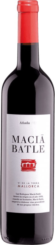 14,95 € Spedizione Gratuita | Vino rosso Macià Batle Negre Crianza D.O. Binissalem Isole Baleari Spagna Bottiglia 75 cl