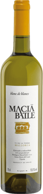 17,95 € Free Shipping | White Wine Macià Batle Blanc de Blancs Young D.O. Binissalem Balearic Islands Spain Chardonnay, Premsal 75 cl