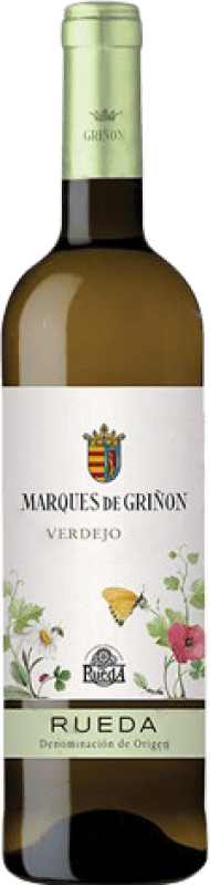 13,95 € Envío gratis | Vino blanco Marqués de Griñón Joven D.O. Rueda Castilla y León España Verdejo Botella Magnum 1,5 L