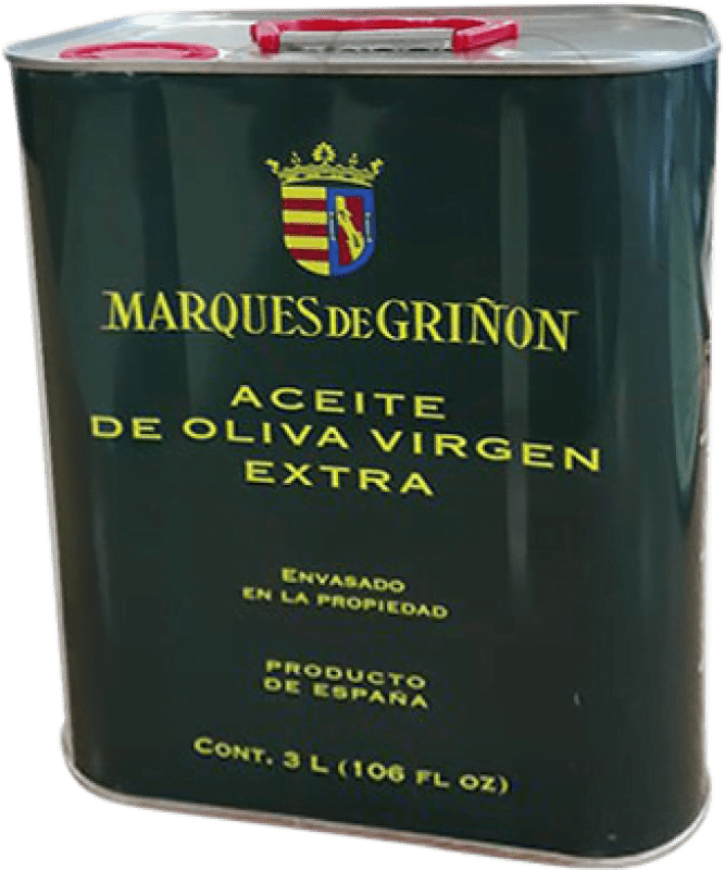 39,95 € Envío gratis | Aceite de Oliva Marqués de Griñón España Lata Especial 3 L