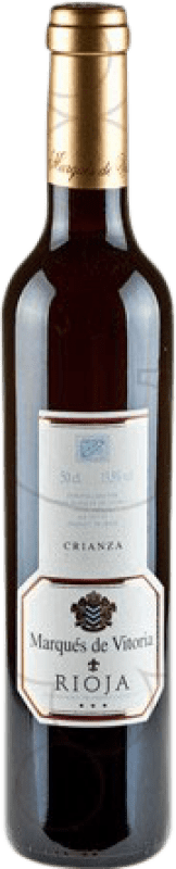 5,95 € Envio grátis | Vinho tinto Marqués de Vitoria Crianza D.O.Ca. Rioja La Rioja Espanha Tempranillo Garrafa Medium 50 cl