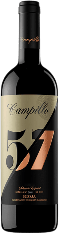 39,95 € Free Shipping | Red wine Campillo 57 Grand Reserve D.O.Ca. Rioja The Rioja Spain Tempranillo, Graciano Bottle 75 cl