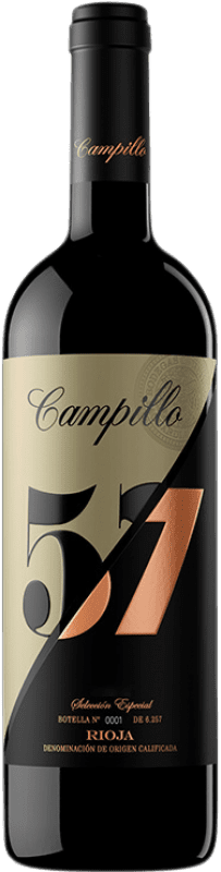 44,95 € Free Shipping | Red Wine Campillo 57 Grand Reserve — Long Barrel-Aged D.O.Ca. Rioja The Rioja Spain Tempranillo, Graciano Bottle 75 cl