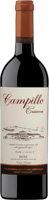 10,95 € Spedizione Gratuita | Vino Rosso Campillo Crianza — Invecchiato in Botte D.O.Ca. Rioja La Rioja Spagna Tempranillo Bottiglia Medium 50 cl