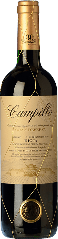 39,95 € Envoi gratuit | Vin rouge Campillo Grande Réserve D.O.Ca. Rioja La Rioja Espagne Tempranillo Bouteille 75 cl