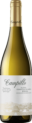 10,95 € Spedizione Gratuita | Vino Bianco Campillo Fermentato in Botte D.O.Ca. Rioja La Rioja Spagna Macabeo 75 cl
