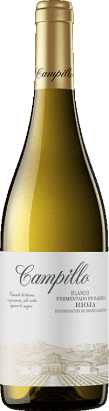 10,95 € Envoi gratuit | Vin Blanc Campillo Fermenté en Barrique D.O.Ca. Rioja La Rioja Espagne Macabeo — Macabeu Bouteille 75 cl