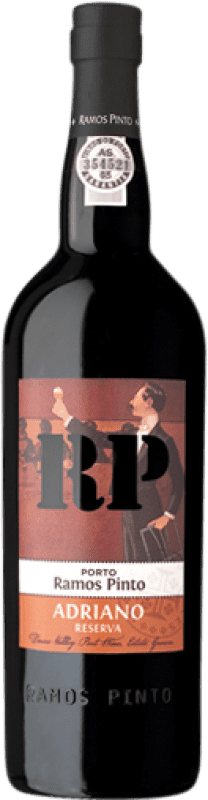 24,95 € Kostenloser Versand | Verstärkter Wein Ramos Pinto Adriano Reserve I.G. Porto Porto Portugal Tempranillo, Touriga Franca, Touriga Nacional, Tinta Amarela, Tinta Cão, Tinta Barroca Flasche 75 cl