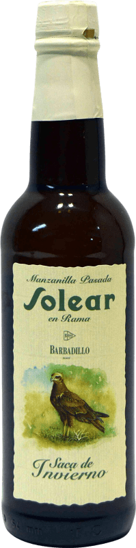17,95 € Free Shipping | Fortified wine Barbadillo Rama D.O. Manzanilla-Sanlúcar de Barrameda Andalucía y Extremadura Spain Palomino Fino Half Bottle 37 cl
