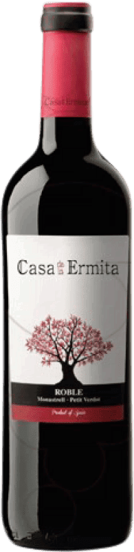 7,95 € Бесплатная доставка | Красное вино Casa de la Ermita Дуб D.O. Jumilla Levante Испания Monastrell — Монастрель, Petit Verdot 75 cl