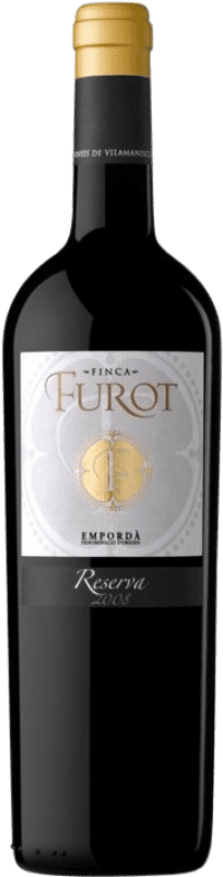 18,95 € Free Shipping | Red wine Oliveda Furot Reserve D.O. Empordà Catalonia Spain Merlot, Grenache, Cabernet Sauvignon Bottle 75 cl
