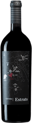 64,95 € Free Shipping | Red wine Cérvoles Estrats D.O. Costers del Segre Catalonia Spain Tempranillo, Merlot, Grenache, Cabernet Sauvignon Bottle 75 cl