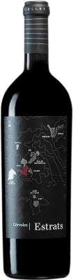 76,95 € Free Shipping | Red Wine Cérvoles Estrats Crianza — Aged D.O. Costers del Segre Catalonia Spain Tempranillo, Merlot, Garnacha — Grenache, Cabernet Sauvignon Bottle 75 cl