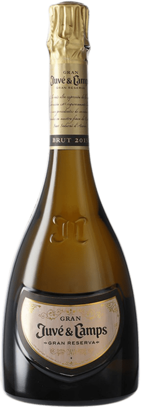 39,95 € Spedizione Gratuita | Spumante bianco Juvé y Camps Gran Juve Brut Nature Gran Riserva D.O. Cava Catalogna Spagna Macabeo, Xarel·lo, Chardonnay, Parellada Bottiglia 75 cl