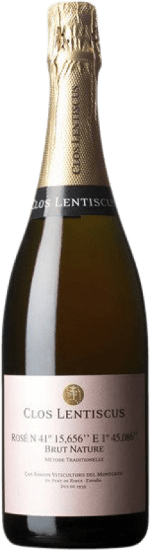 19,95 € Envoi gratuit | Vin Mousseux Rosé Clos Lentiscus Nº 41 Brut Nature Réserve D.O. Penedès Catalogne Espagne Bouteille 75 cl