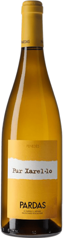 17,95 € Free Shipping | White wine Pardas Pur Crianza D.O. Penedès Catalonia Spain Xarel·lo Bottle 75 cl