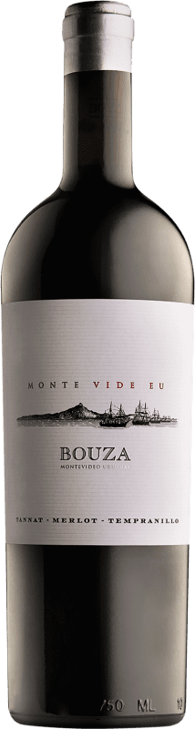 67,95 € Free Shipping | Red wine Bouza Monte Vide Eu Uruguay Tempranillo, Merlot, Tannat Bottle 75 cl