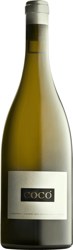 57,95 € Free Shipping | White Wine Bouza Cocó Crianza — Aged Uruguay Chardonnay, Albariño — Albarinho Bottle 75 cl