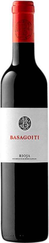 9,95 € Free Shipping | Red wine Basagoiti Aged D.O.Ca. Rioja The Rioja Spain Tempranillo Medium Bottle 50 cl