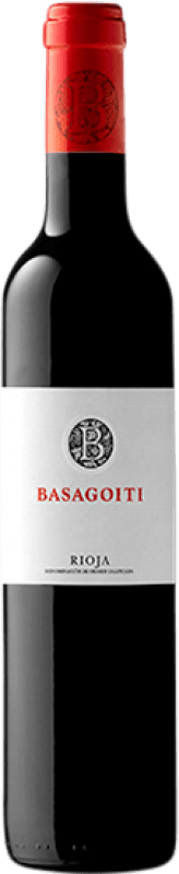 7,95 € Free Shipping | Red Wine Basagoiti Crianza — Aged D.O.Ca. Rioja The Rioja Spain Tempranillo Medium Bottle 50 cl