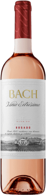 6,95 € Envío gratis | Vino Rosado Bach Viña Extrísima Joven D.O. Catalunya Cataluña España Tempranillo, Merlot, Cabernet Sauvignon 75 cl